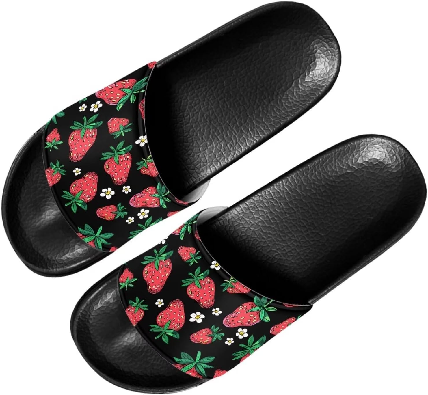 

Женские шлепанцы Forchrinse White Music Note Piano, легкие мужские шлепанцы для душа, пляжные плоские шлепанцы, красный