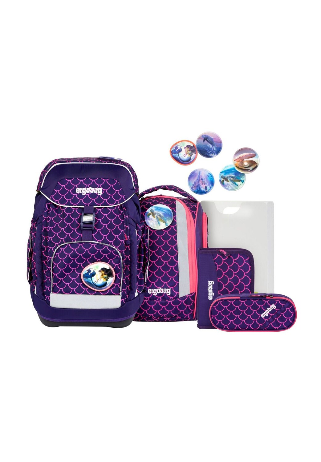 

Набор школьных сумок, 5 штук ergobag, цвет Lil