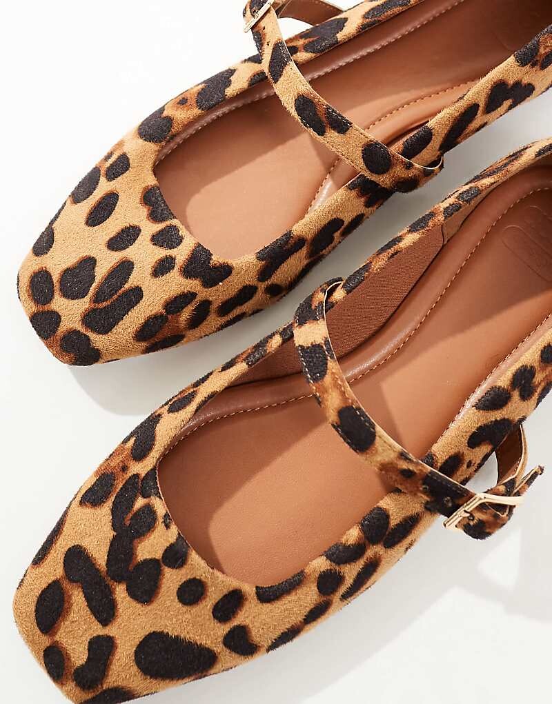 ASOS DESIGN – Lottie – балетки Mary Jane с леопардовым принтом — фото 4