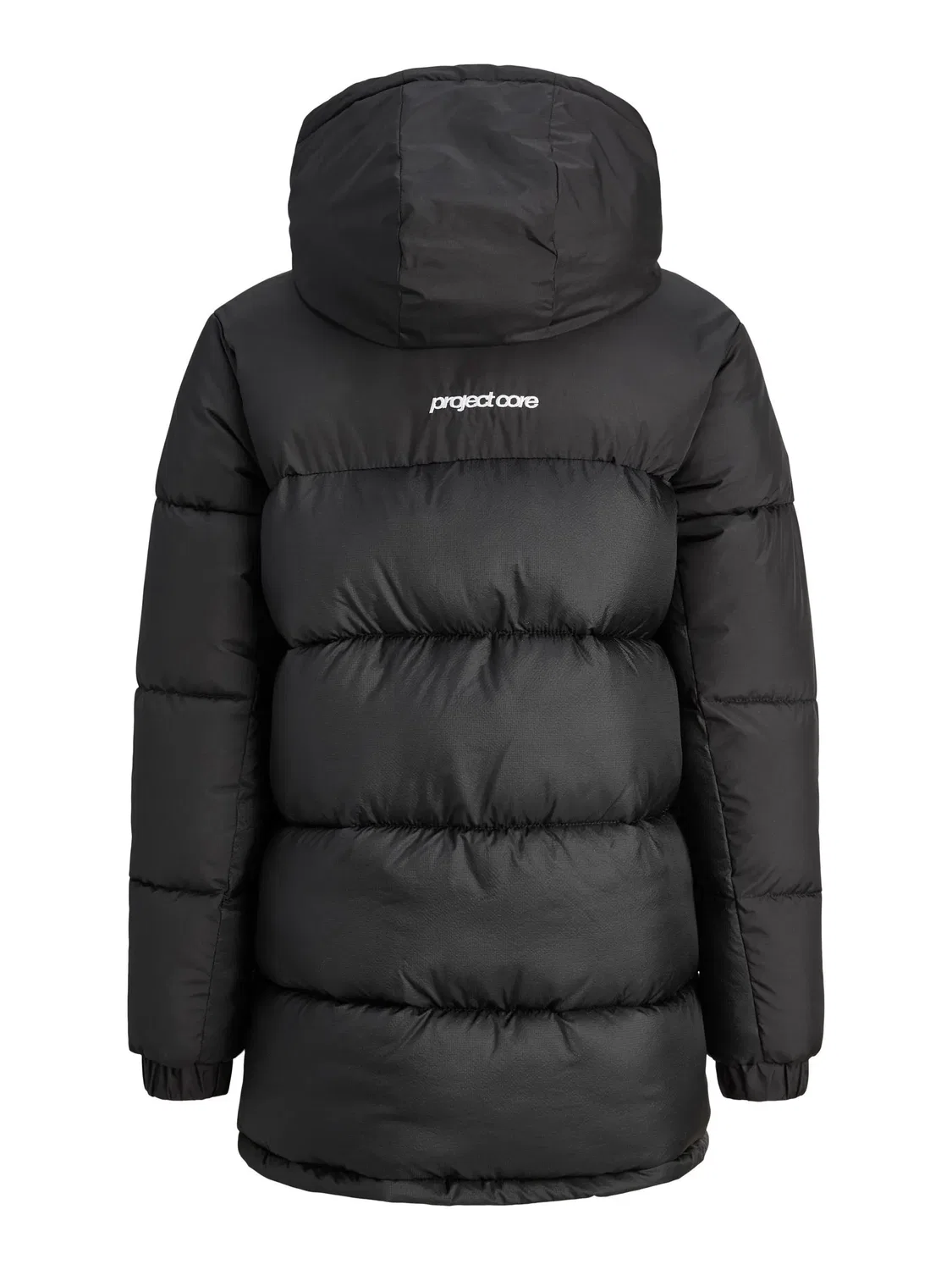 Стеганая куртка с капюшоном JACK & JONES Junior, черный — фото 2