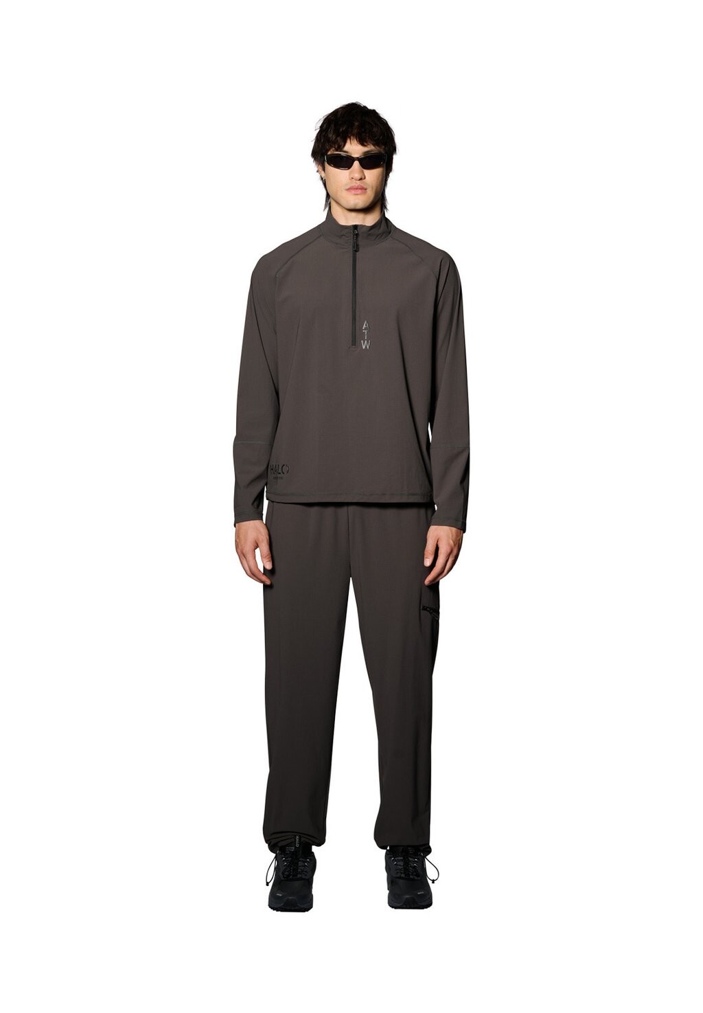 

Топ с длинными рукавами AIRBORNE HALF ZIP HALO, серый