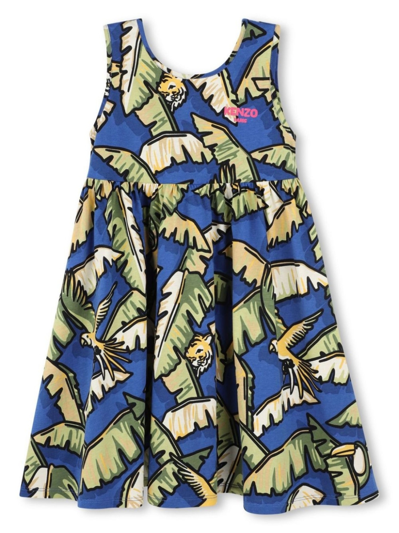 

Kenzo Kids платье с принтом, синий