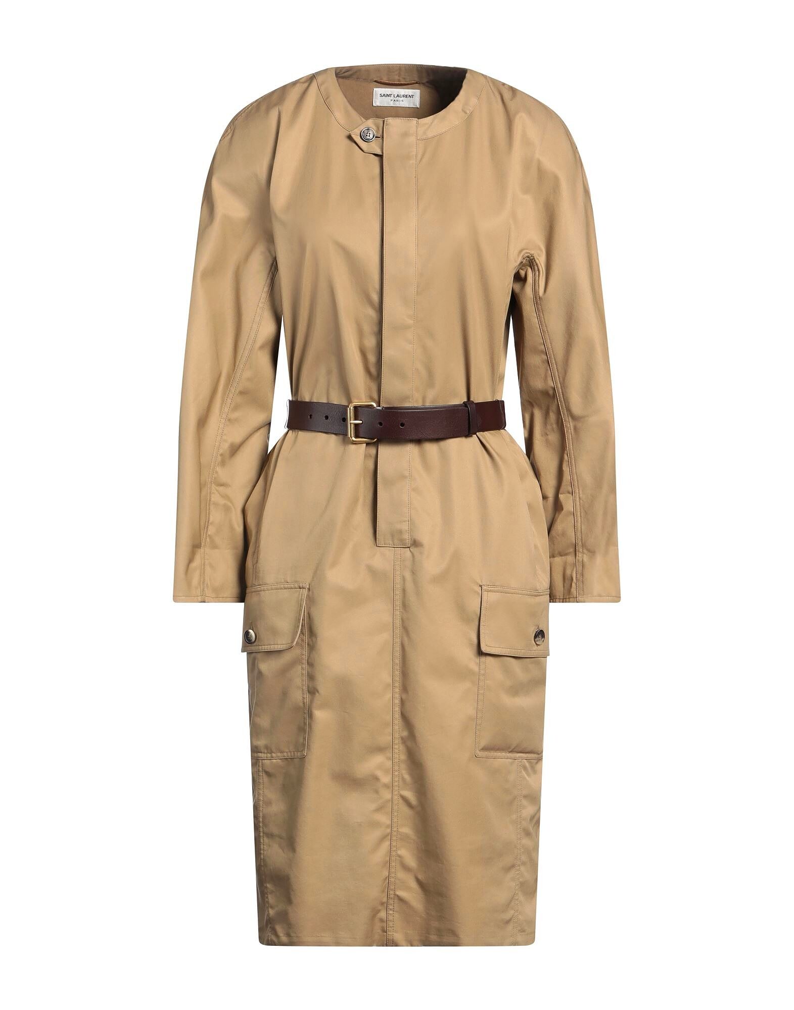 

Платье миди Saint Laurent, хаки