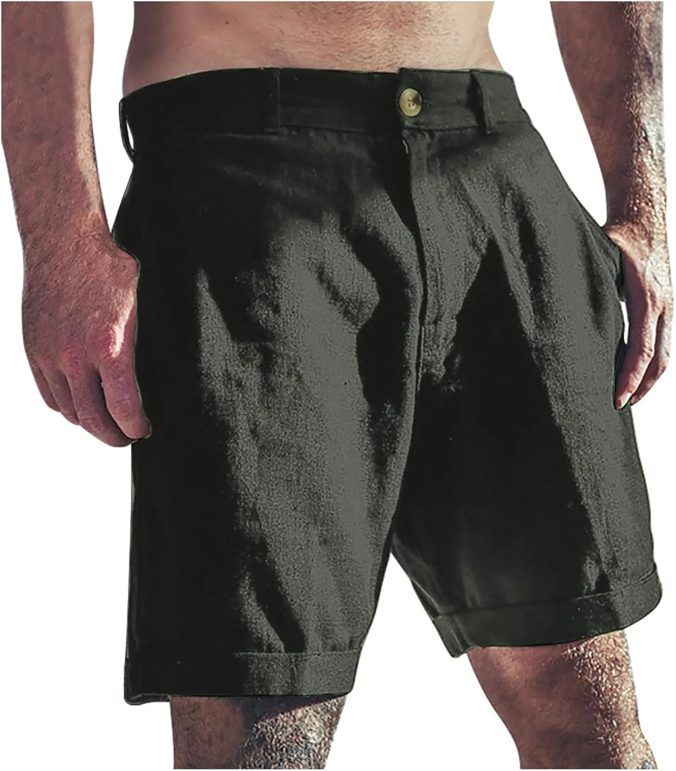 Мужские шорты Athletic, легкие, дышащие, на пуговицах, Dark Gray