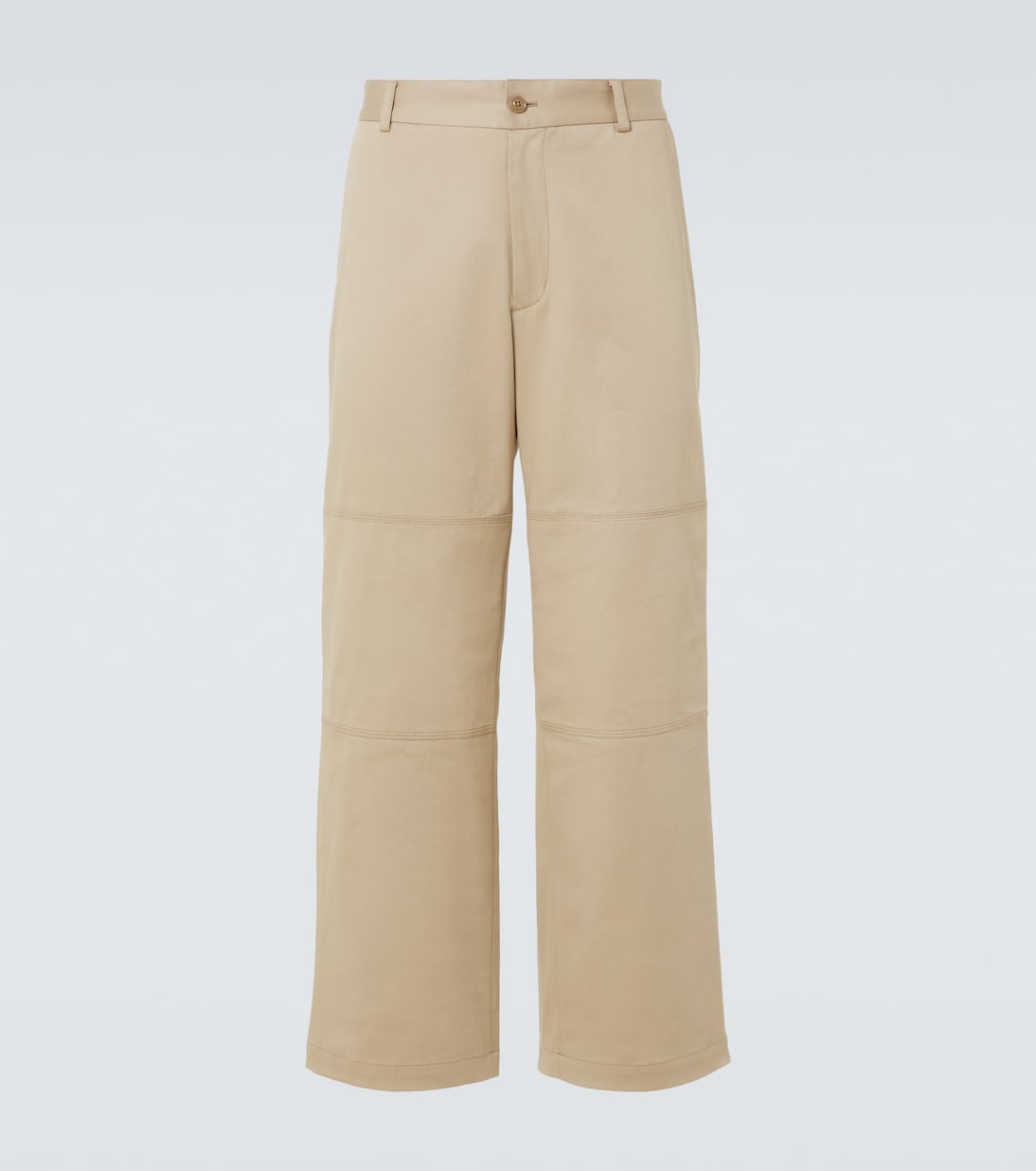 

Хлопковые брюки габардин Moncler, Sand Beige