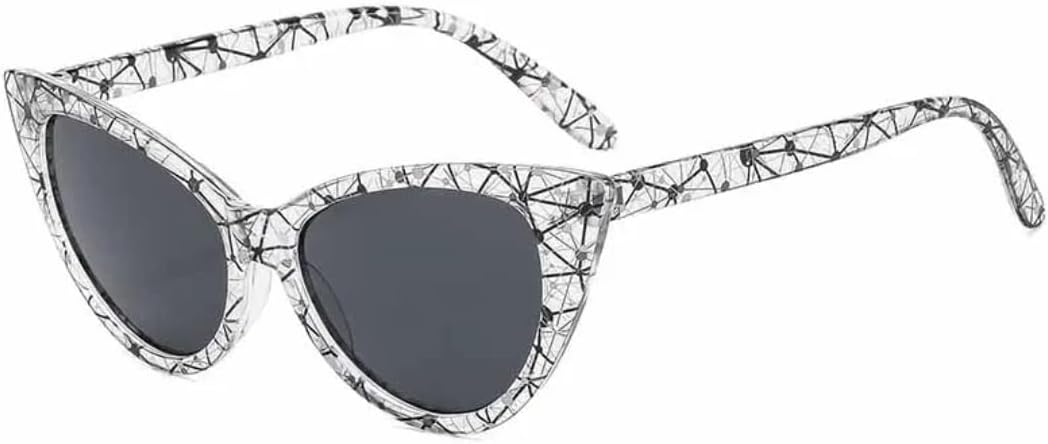 

Модные, сексуальные, треугольные солнцезащитные очки «кошачий глаз» для женщин и мужчин, с выразительной фигурой, класса люкс, для вечеринок на открытом воздухе и путешествий, с защитой от УФ-излучения UV400 TVTBBVV, Stripe Gray