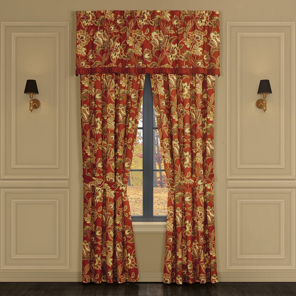 

Royal Court Montecito Red 84" Набор из 2 оконных занавесок, красный
