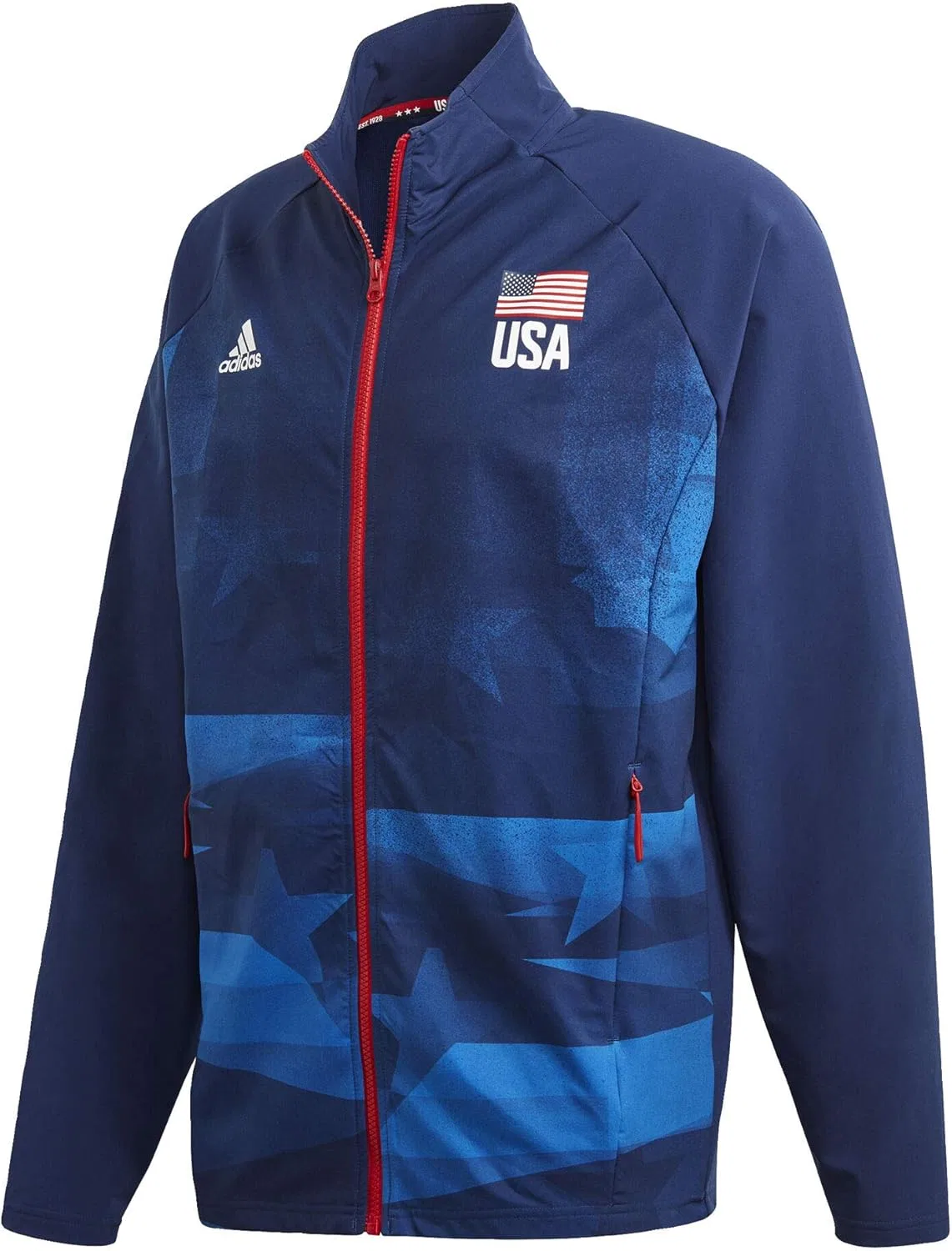 Мужская разминочная куртка adidas для волейбола (США)