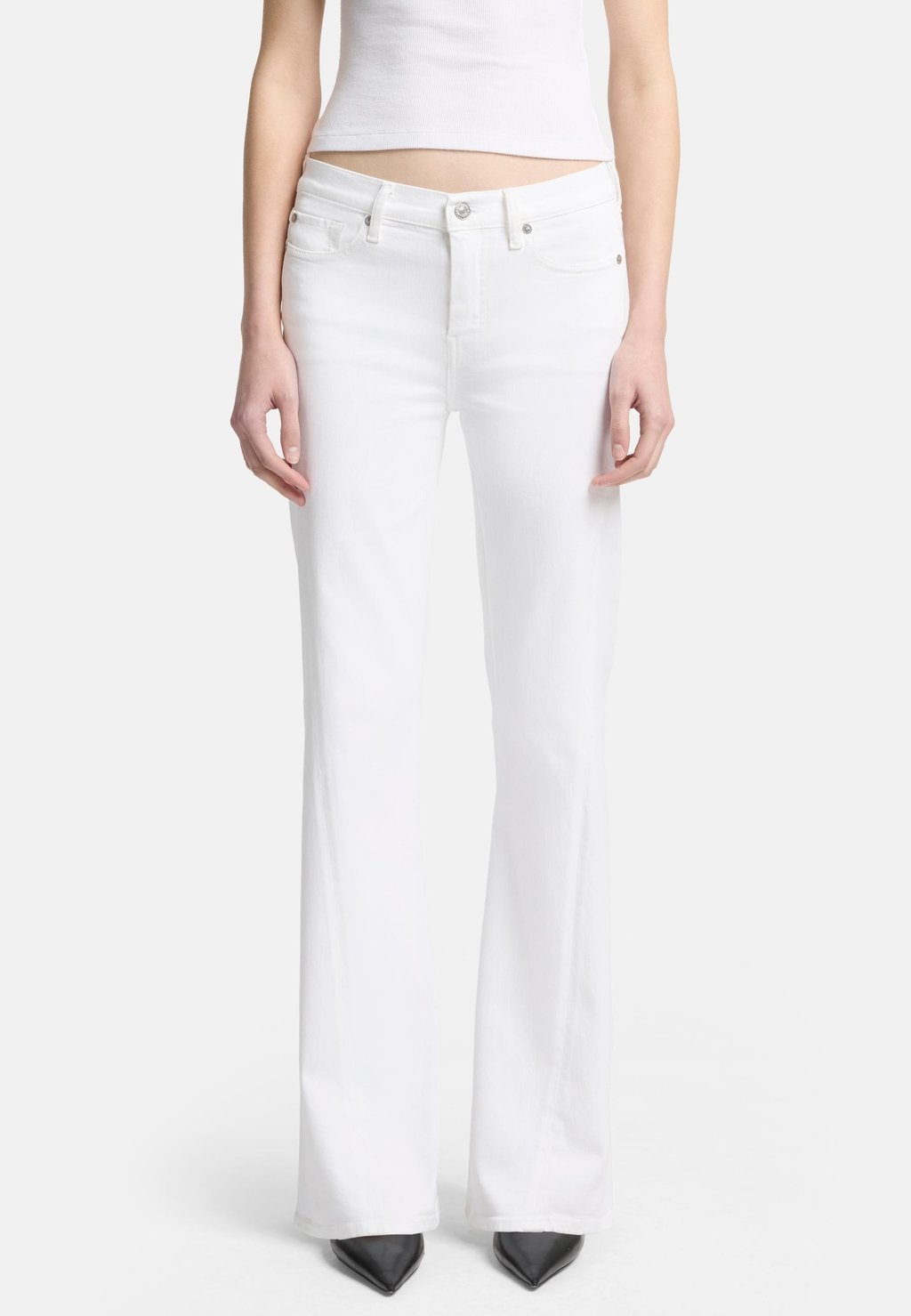 

Расклешенные джинсы FLARE FIT DOJO TAILORLESS 7 for all mankind, белый