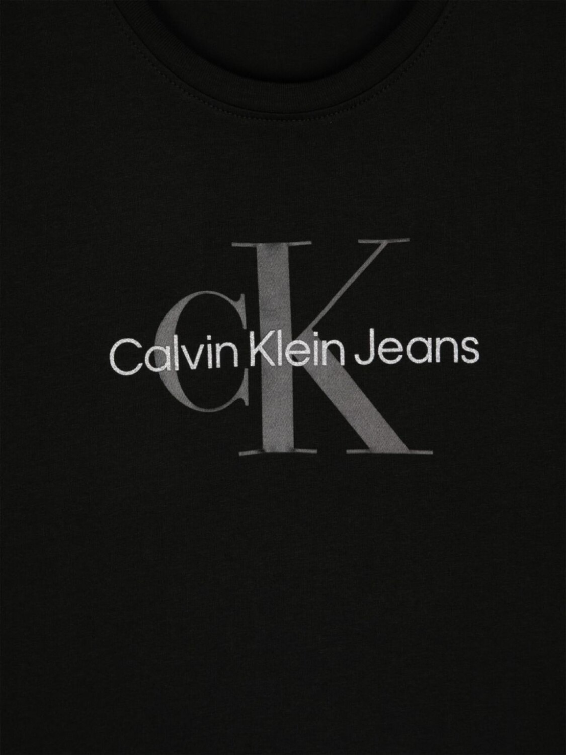 Футболка с приспущенными плечами и логотипом Calvin Klein Kids, черный — фото 3