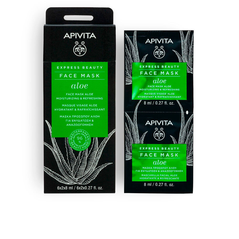 

Маска для лица Express beauty mascarilla hidratante refrescante con aloe Apivita, 2 х 8 мл