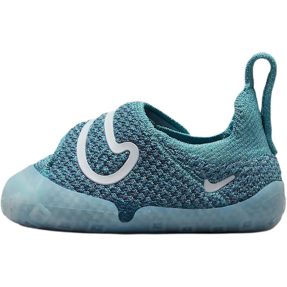 

Swoosh 1 Противоскользящие износостойкие низкие детские туфли для младенцев и малышей Nike, синий