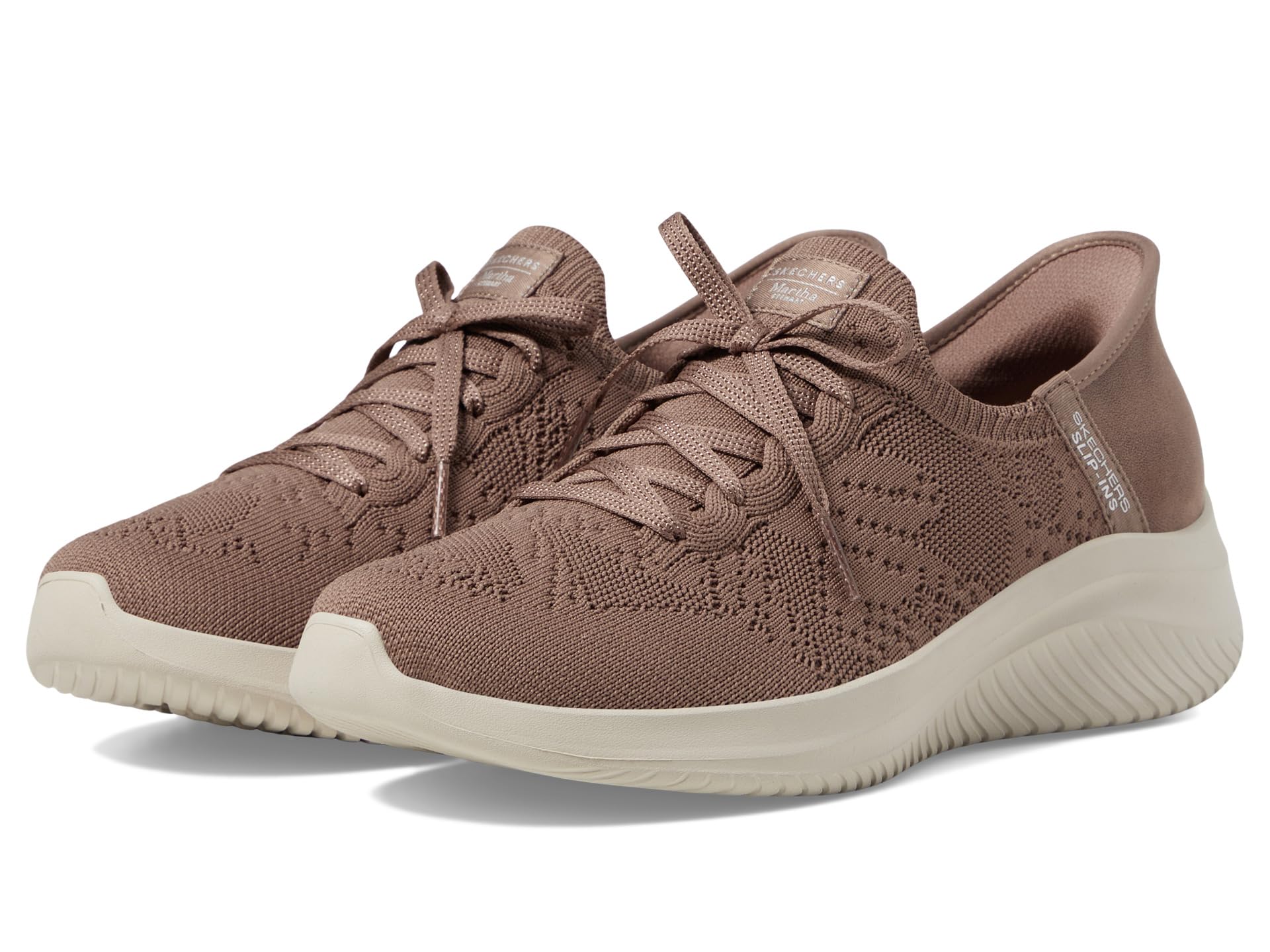 Кроссовки SKECHERS Martha Stewart - Ultra Flex 3.0 -Back On Track - Hands Free Slip-Ins, Mocha