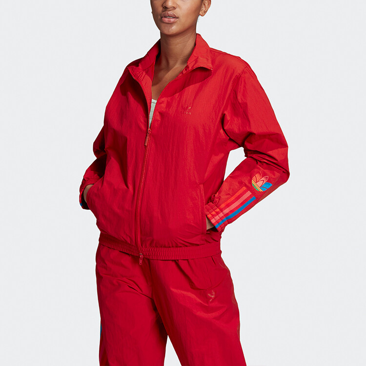 Adidas Originals Женская куртка, цвет Scarlet — фото 3