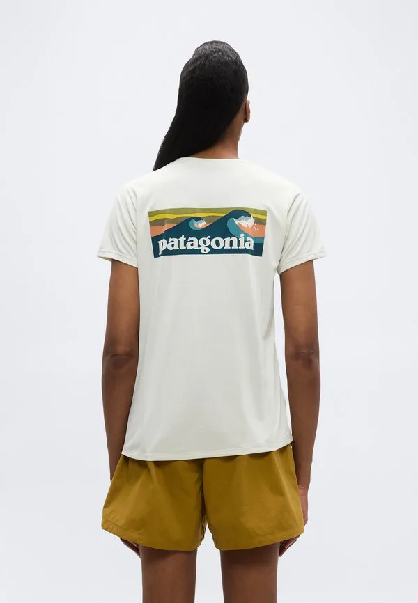 Спортивная футболка с логотипом шорт для плавания daily Patagonia, Dyno White