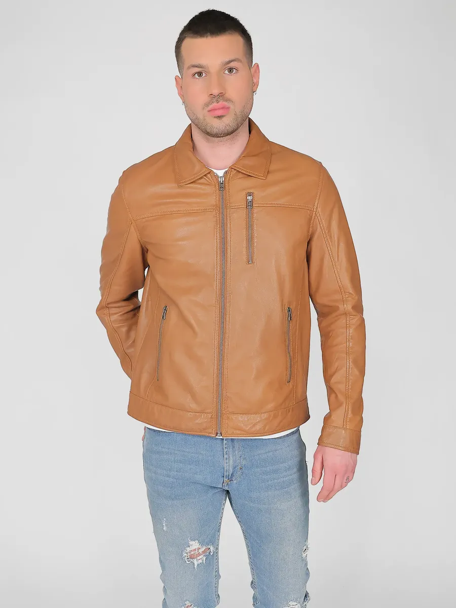

Кожаная куртка JCC "31024032", цвет Cognac
