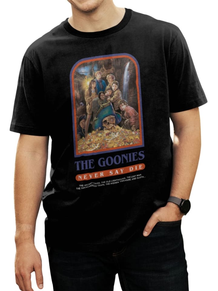 

Футболка "The Goonies Poster Girly Tee" черного цвета, Черный, Футболка "The Goonies Poster Girly Tee" черного цвета