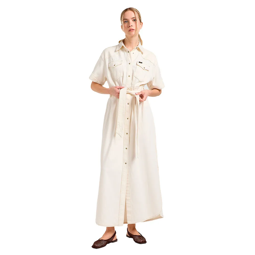 

Платье Lee Western short sleeve long, бежевый