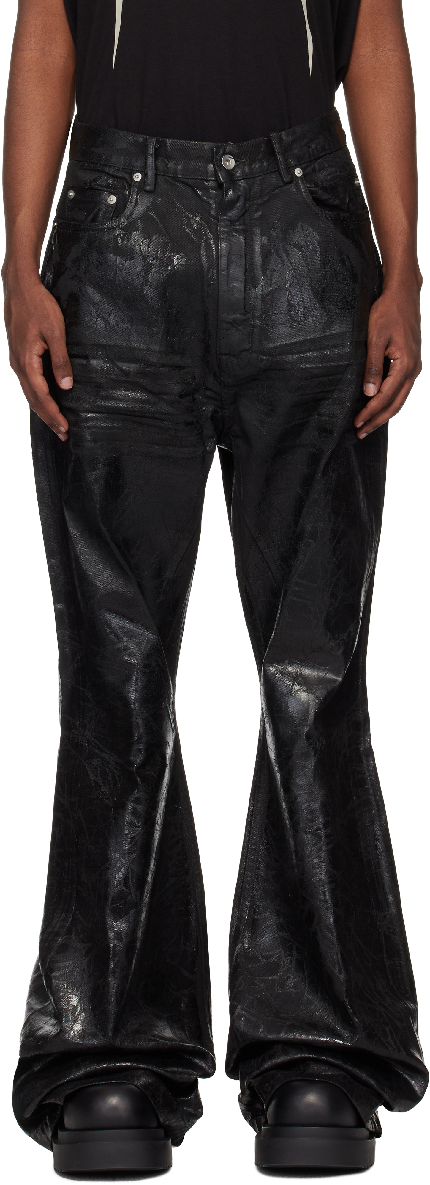 

Брюки Porterville Bolan Bootcut Rick Owens DRKSHDW, черный