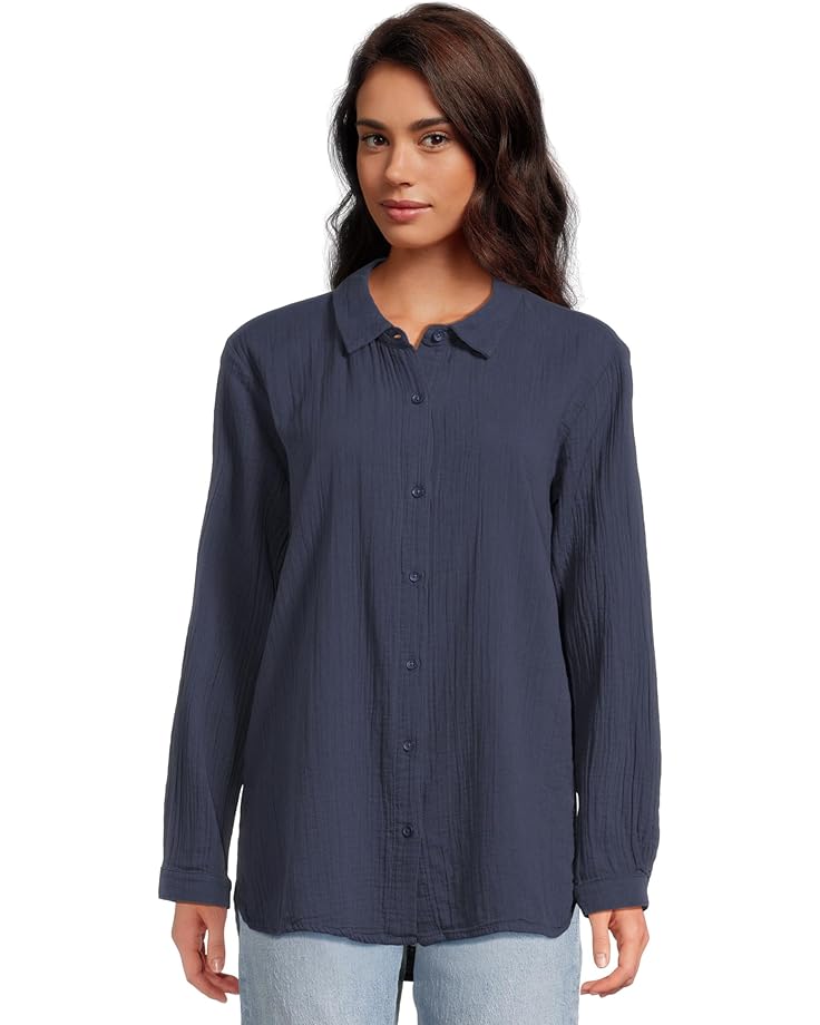 

Рубашка Mod-o-doc Long Sleeve Button-Up Shirt, цвет Vibrant Navy