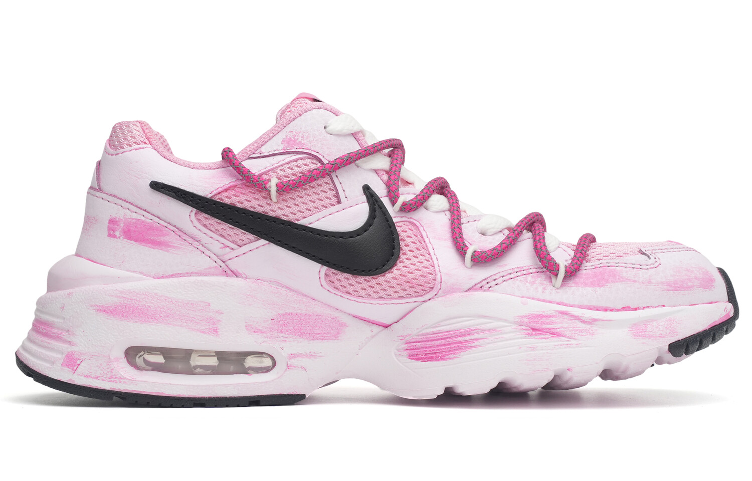 

Кроссовки Air Max Fusion для бега мужские с низким верхом розового/белого цвета Nike, розовый
