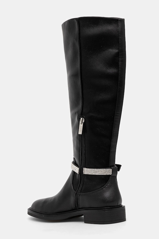 Женские сапоги Steve Madden Riggs из экокожи с ремешком со стразами, черный — фото 3