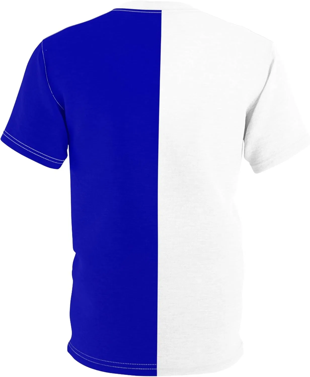 Футболка активная Half Royal Blue Half White GENERIC, цвет White Stitching — фото 3