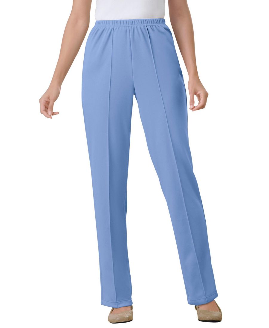 

Женские трикотажные брюки Within с эластичным поясом, которые легко надеваются и не требуют особого ухода Woman Within, French blue