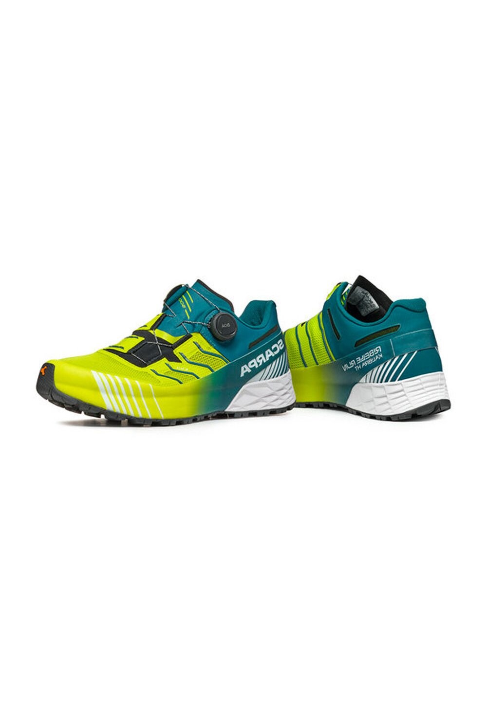 Кроссовки для бега по пересеченной местности Ribelle Run Kalibra Ht Scarpa, цвет lime green deep lagoon — фото 4