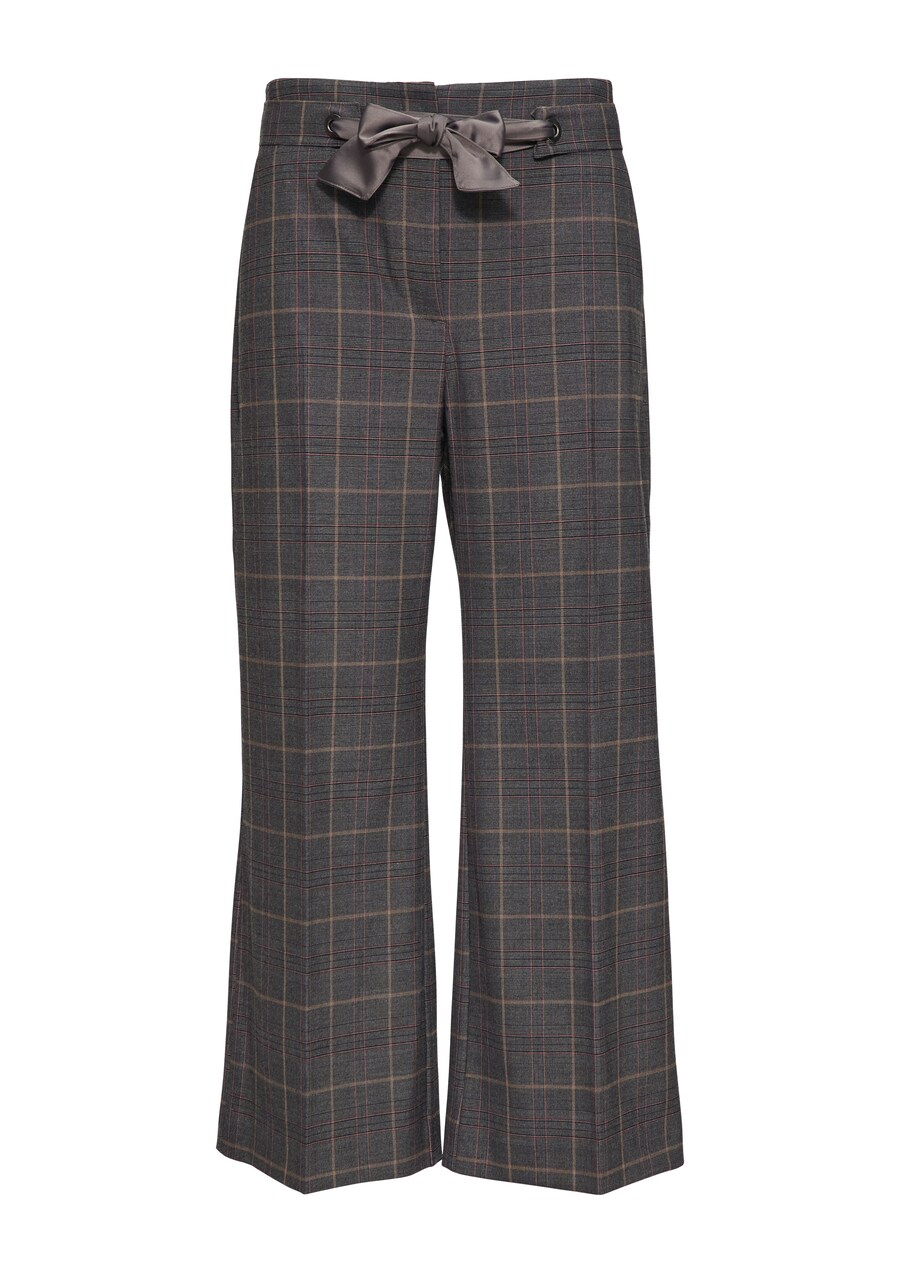 

Тканевые брюки s.Oliver BLACK LABEL Wide leg Pants, пятнистый серый