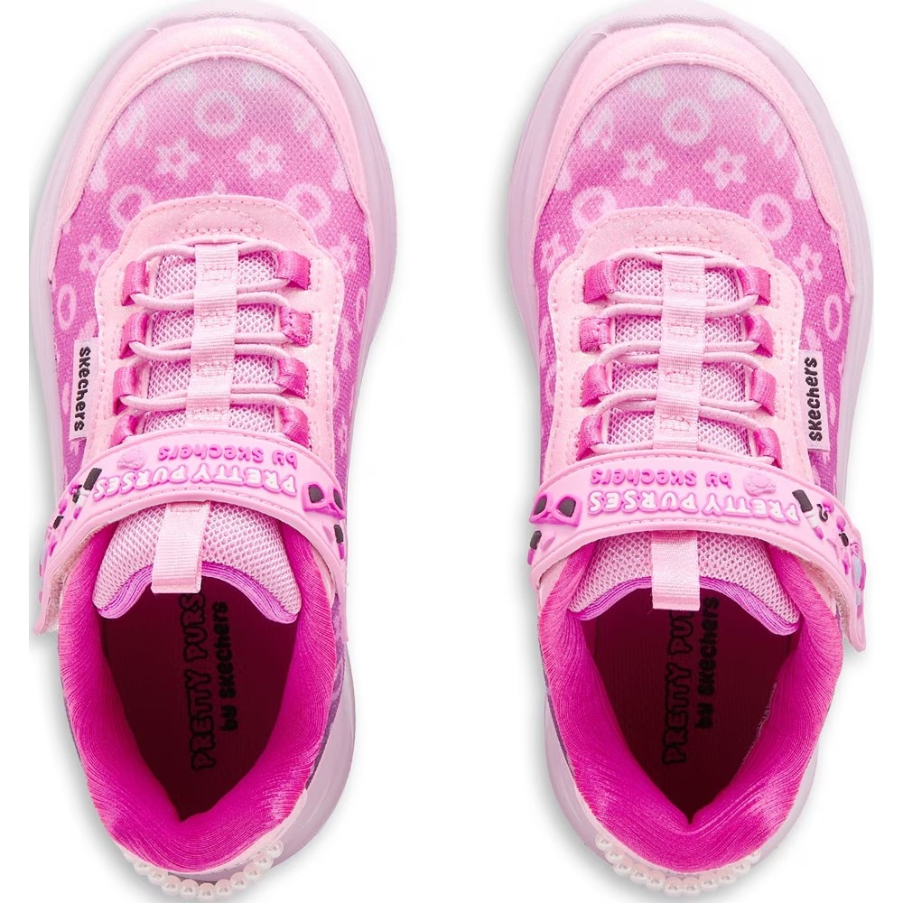 Детские кроссовки Skechers Power Jams 2.0 для малышей, pink — фото 4