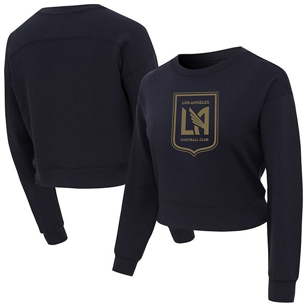 

Женский черный лонгслив-кроп concepts sport lafc darby knit Unbranded