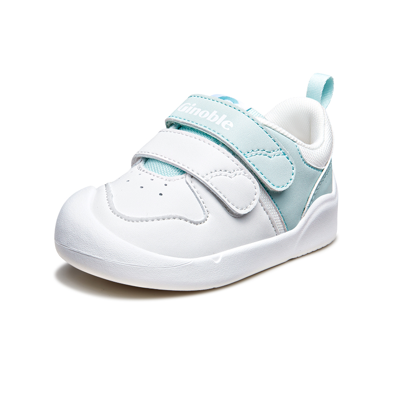 

Легкая амортизация и дышащая конструкция. Низкие кроссовки для младенцев и малышей. GINOBLE, белый/синий