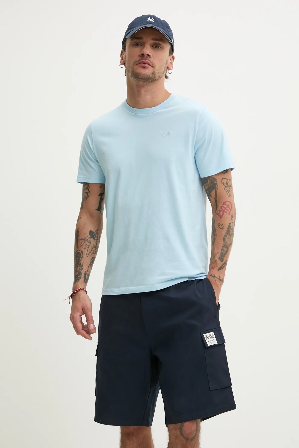 

Футболка из хлопка Hollister Co., синий