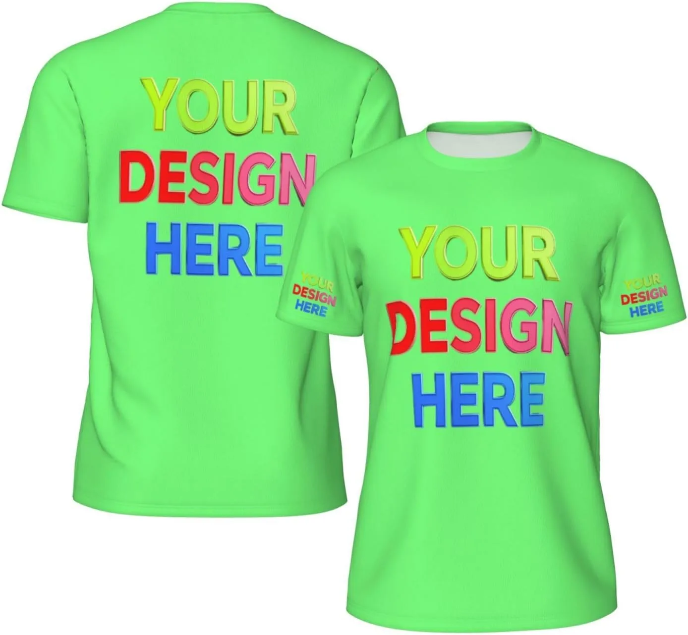 

Футболка Custom для мужчин с 4-сторонней печатью логотипа, текста или изображения