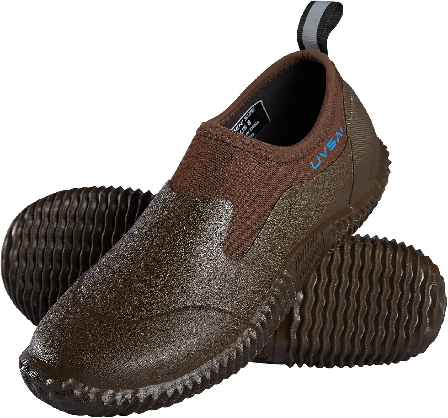 

Мужские водонепроницаемые садовые ботинки-дождевики, слипоны для садоводства, фермерства, кемпинга, ухода за газоном и работы во дворе Uvsai, коричневый