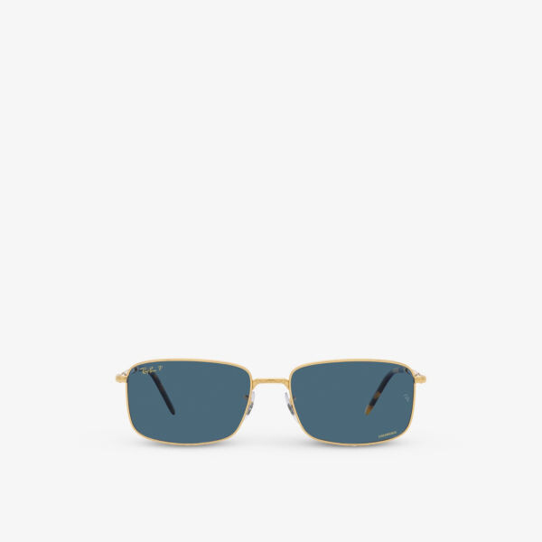 

Солнцезащитные очки RB3717 в металлической прямоугольной оправе Ray-Ban, желтый