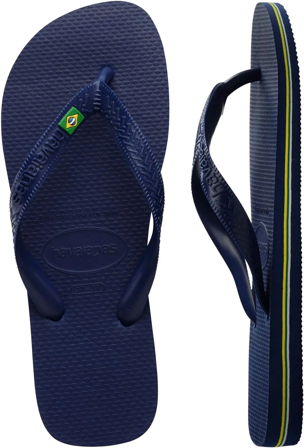 Сандалии шлепанцы мужские Havaianas, темно-синие — фото 4