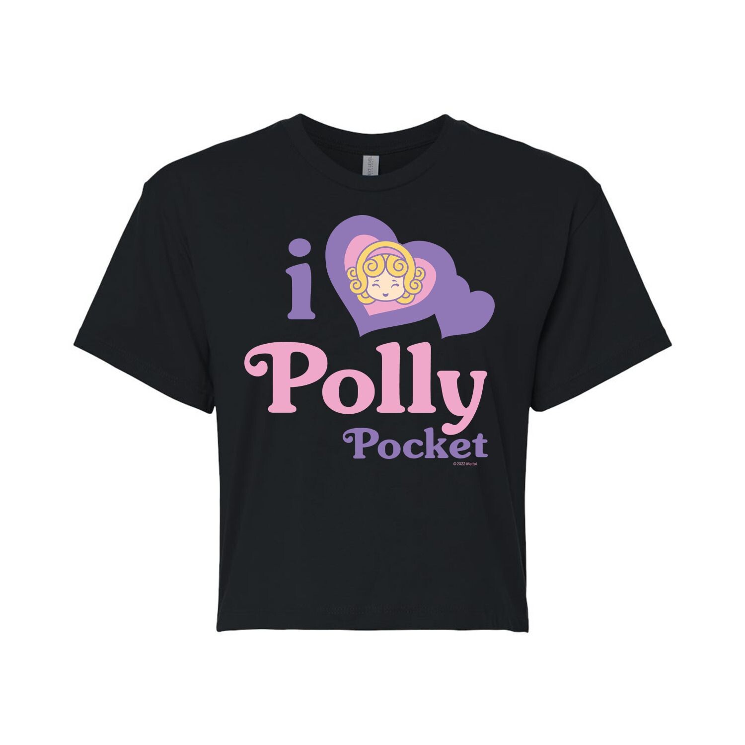 

Укороченная футболка Polly Pocket Love для юниоров Licensed Character, черный