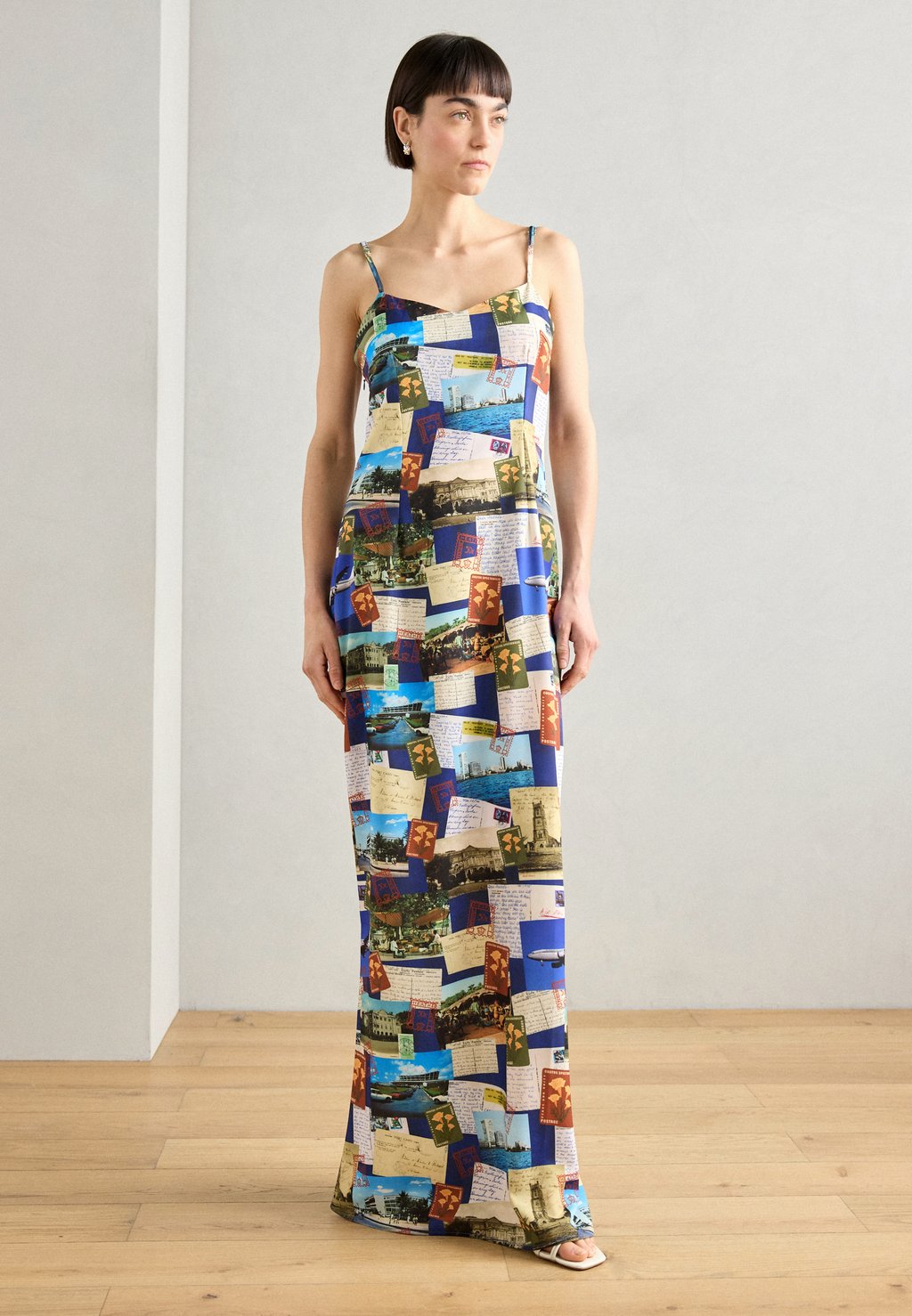 

Платье макси EKO POST CARD DRESS Heathe, мультиколор