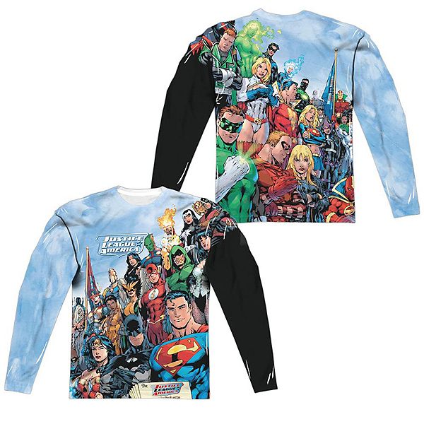 

Футболка с длинным рукавом Justice League of America Licensed Character