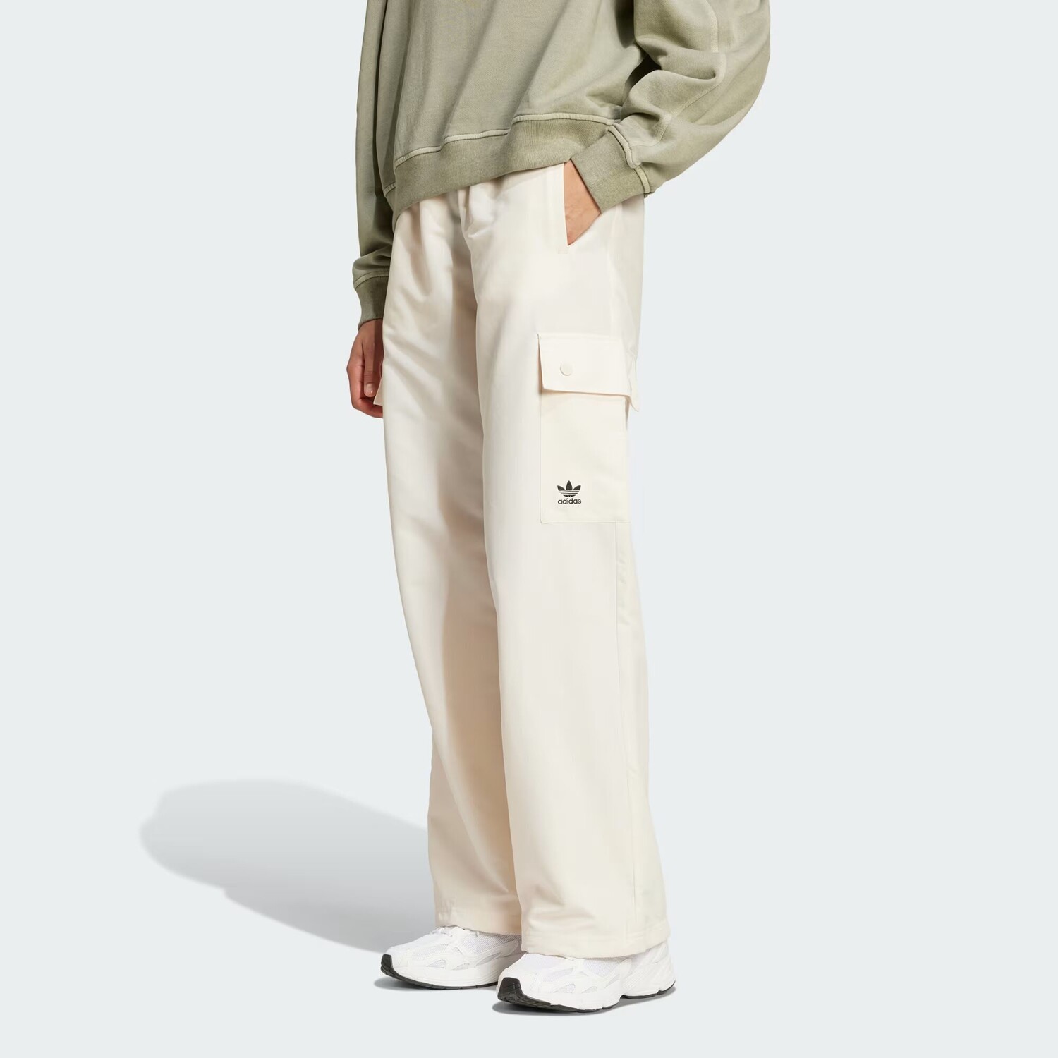 

Тканые брюки карго Essentials Adidas, цвет Wonder White