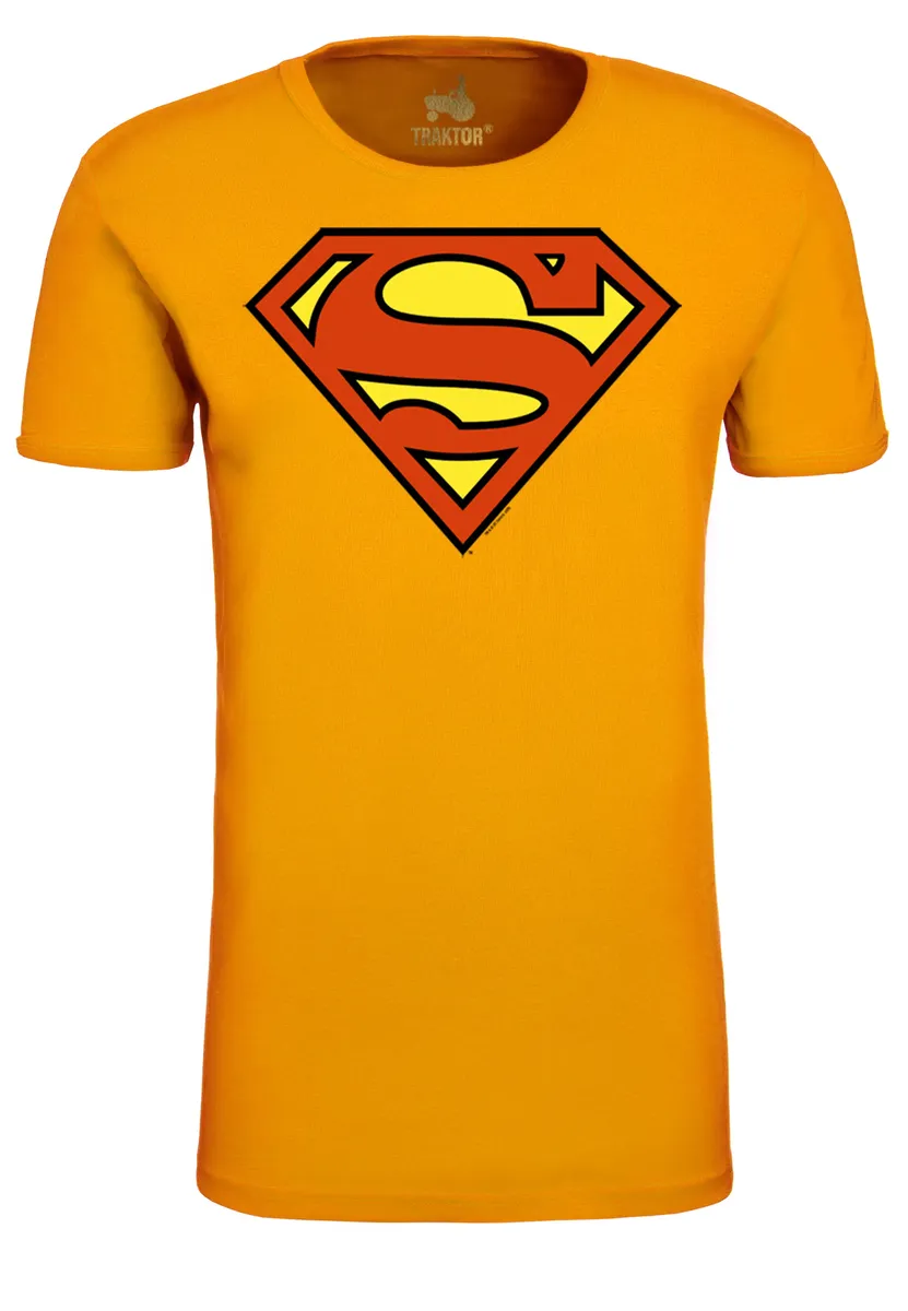 

Футболка LOGOSHIRT "Superman Logo" с модным принтом супергероя, цвет Orange