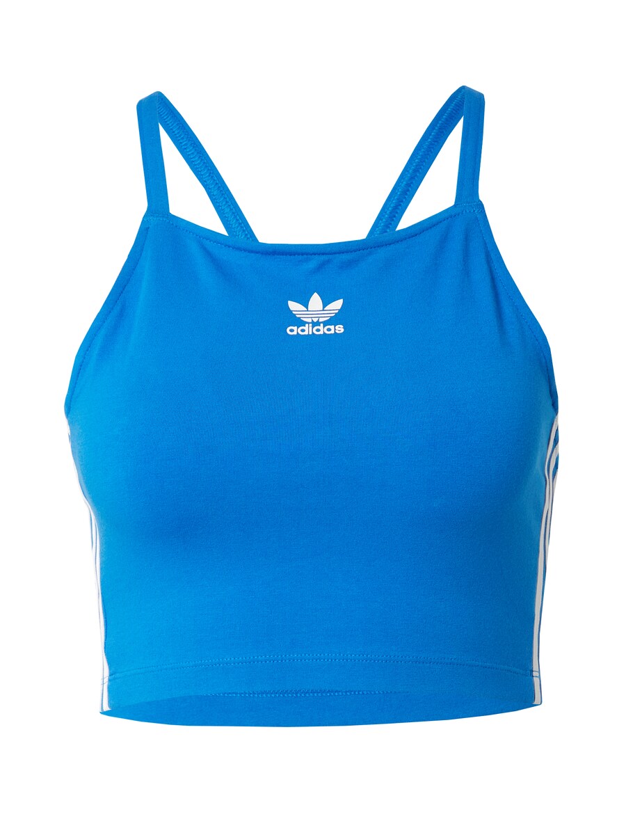 

Укороченный топ ADIDAS ORIGINALS Top Adicolor, цвет neon blue