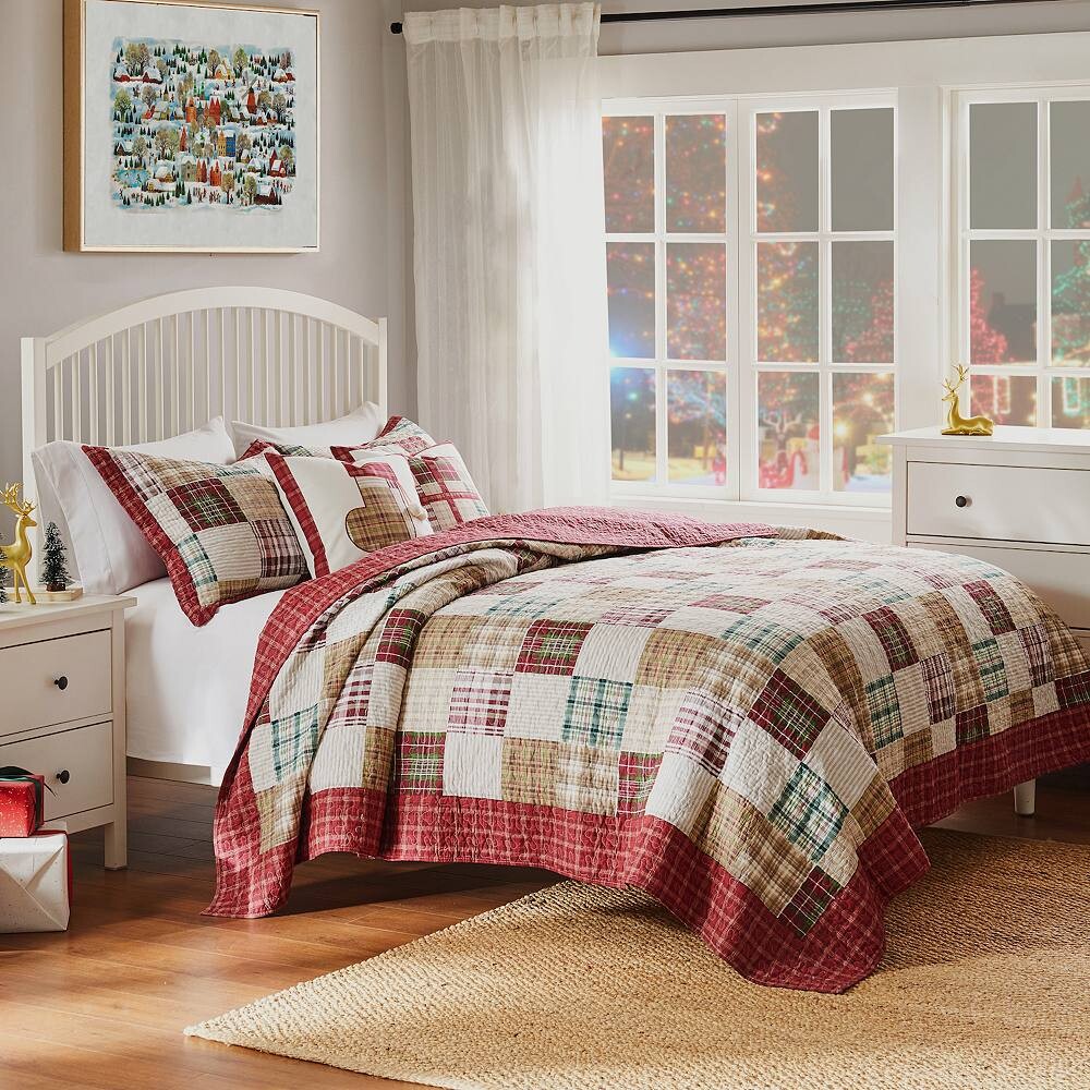 

Оксфордский комплект одеял Greenland Home Fashions, красный