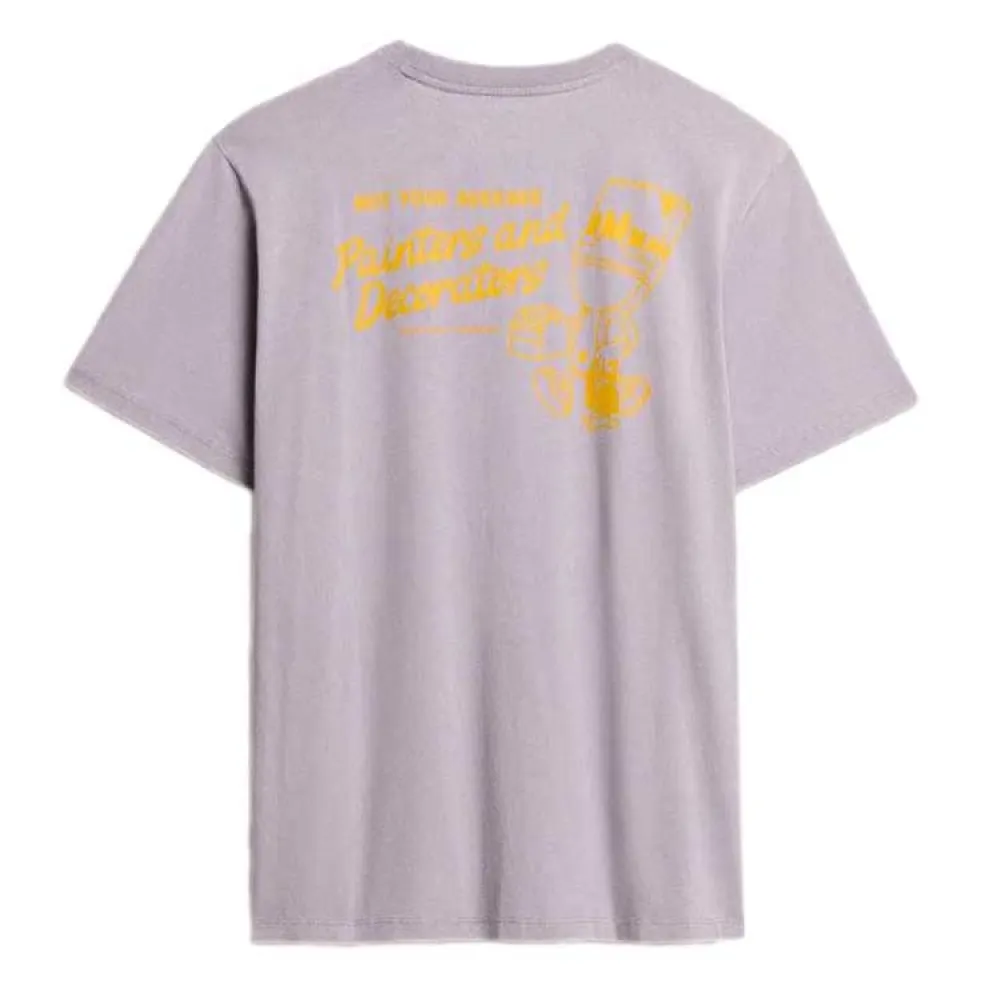 Футболка с коротким рукавом Superdry Trade Tools Oversize, фиолетовый — фото 2