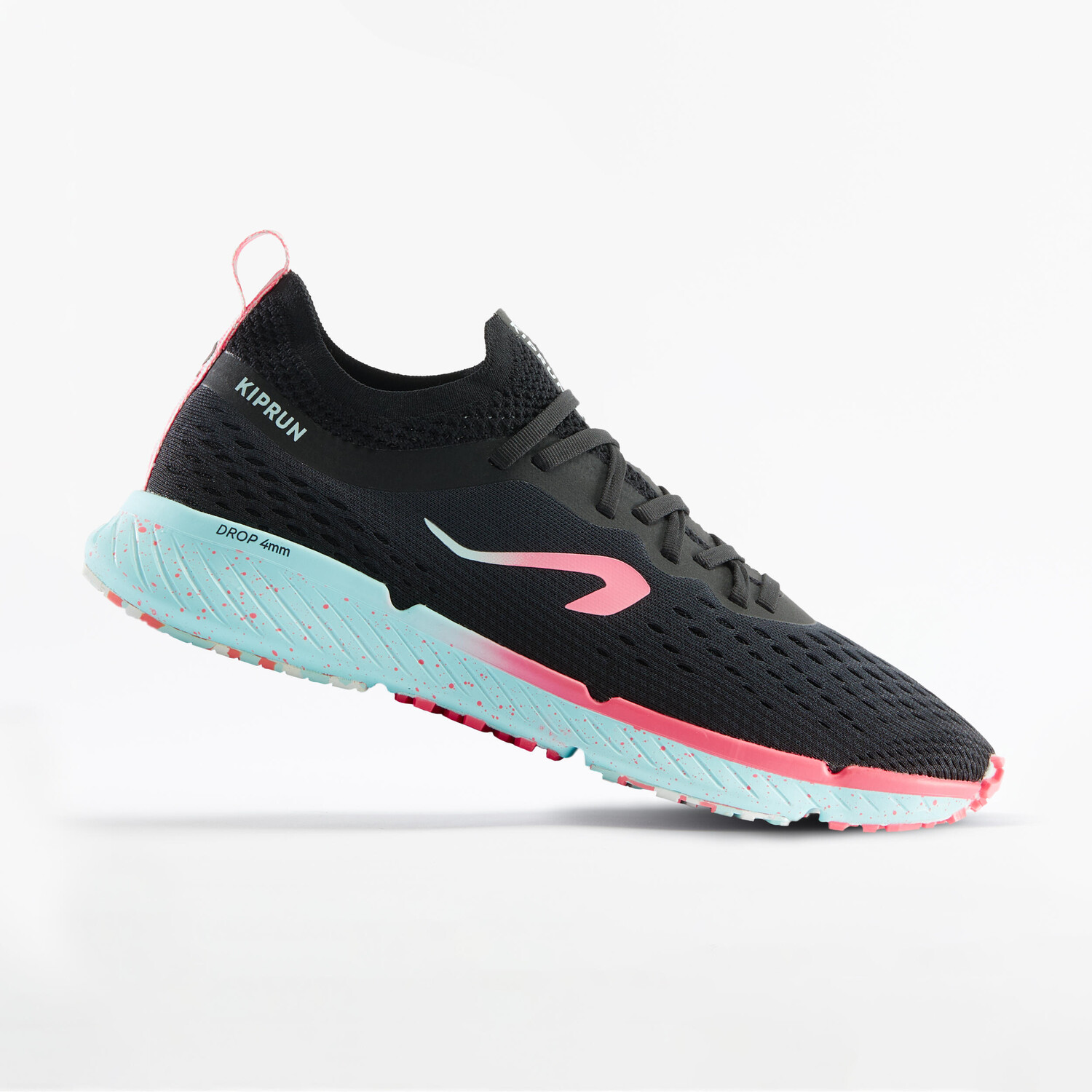 Женские кроссовки KN500 - черный зеленый Kiprun