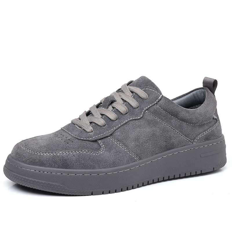 

Низкие кроссовки для скейтбординга Year By Year для мужчин, Gray-Standard Leather Shoe Size
