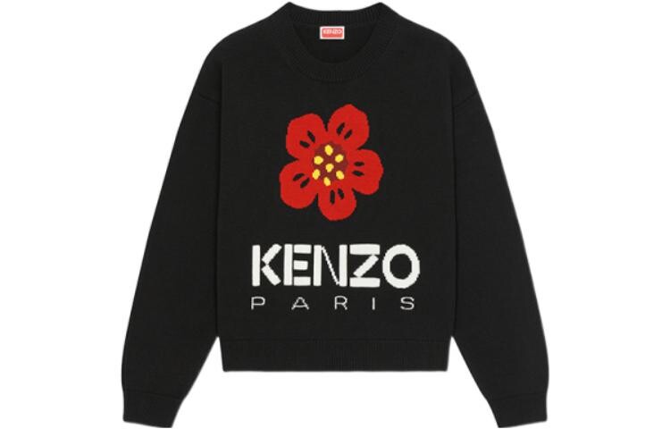 

Свитер женский Kenzo Boke Flower-intarsia, черный