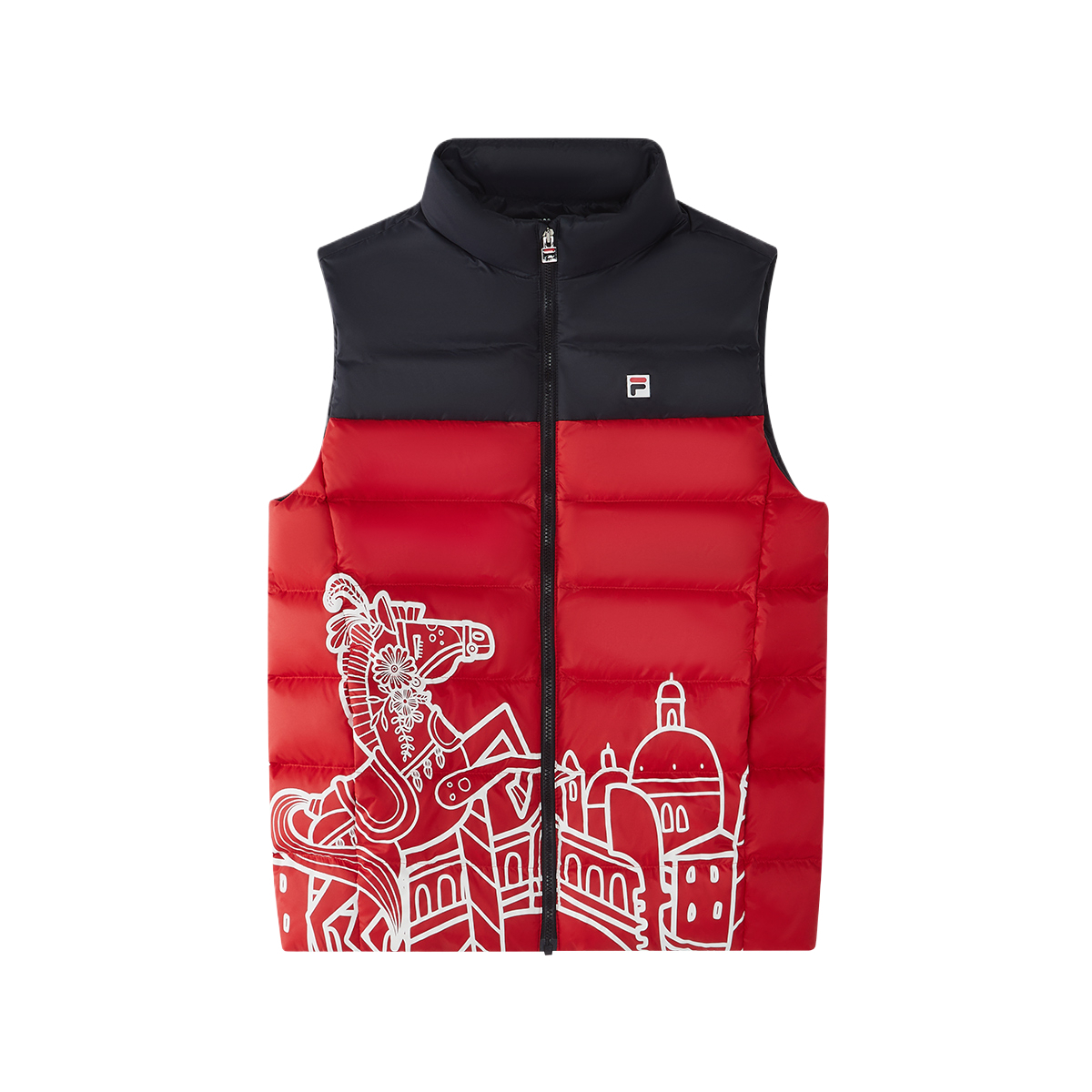 Детский комплект из 2 предметов Down Jacket FILA KIDS, legend красный — фото 3